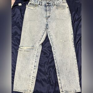 Vintage Mens Acid Wash Distressed GAP Jeans W34xL30